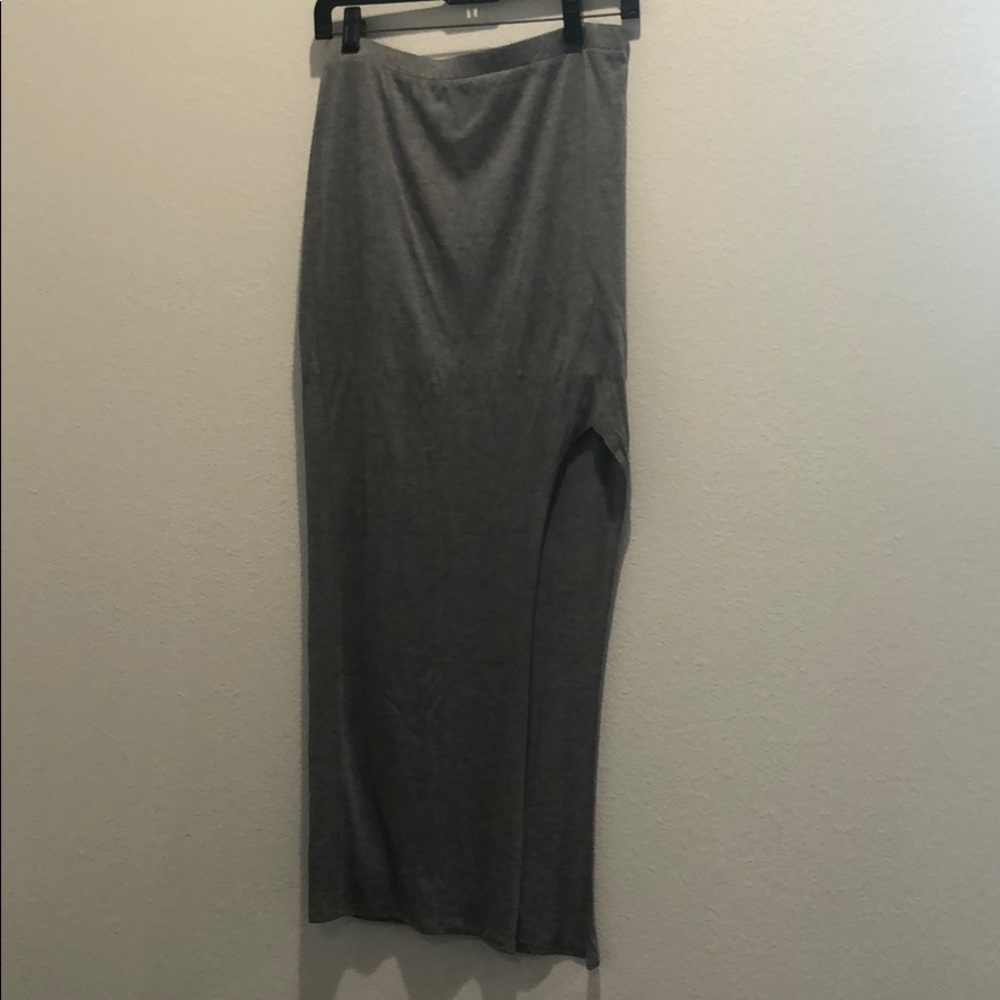 Helmut Lang Gray Maxi skirt size small